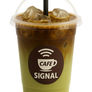 Iced Dirty Matcha Latte
